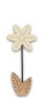 Deko Blume Aufsteller Creme Sternförmig Holz Tischdeko Frühling Sommer 17cm 3