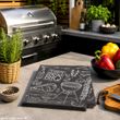 BBQ Servietten Schwarz Grillparty Tischdeko – 20 Stück 33x33 cm  2
