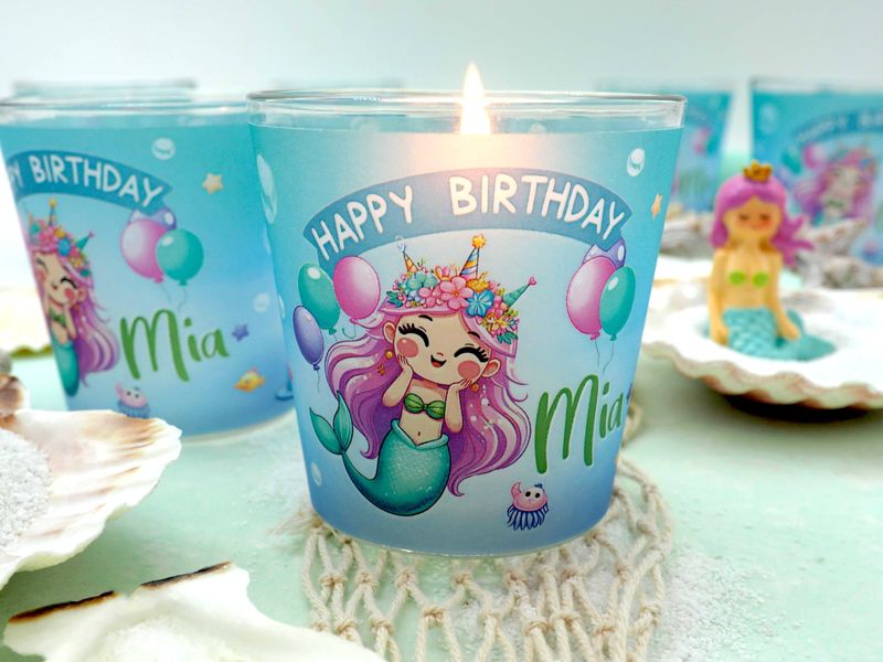 ParPix Meerjungfrau Servietten - 24 Stück Für Die Perfekte Unterwasser-Party