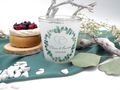 Windlicht Hochzeit Gastgeschenk Eukalyptus Hochzeit  Kerzenhalter Glas personalisierte Dekoration 6