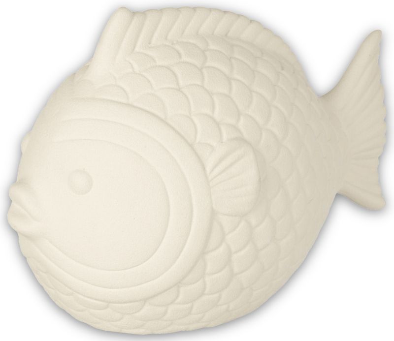 Deko Fisch Maritim Sand Look Porzellan Tischdeko Boho Bad Terrasse Sommer
