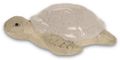 Creme Schildkröte Deko Maritim Sommer Tischdeko Terrasse Balkon Keramik 12,5cm lang 2