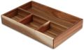 Schubladen Organizer Aufbewahrungsbox Akazien Holz Natur 30 x 20 x 4,5cm 1