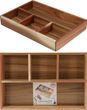 Schubladen Organizer Aufbewahrungsbox Akazien Holz Natur 30 x 20 x 4,5cm 2