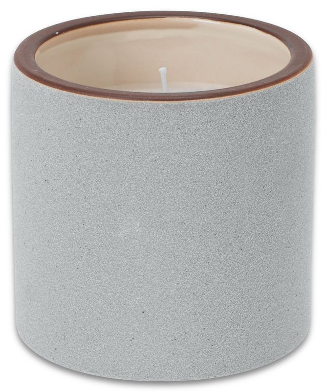 Citronella Kerze Duftkerze Sandig Grau Tischdeko Sommer