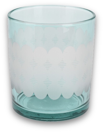Windlicht Glas Türkis Blau Teelichhalter Sommer Strandhochzeit Maritim Tischdeko Deko Ø 8,5cm 10cm H