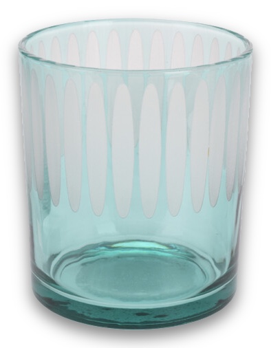 Windlicht Glas Türkis Blau Teelichhalter Sommer Strandhochzeit Maritim Tischdeko Deko Ø 8,5cm 10cm H