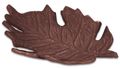 Blatt Herbstblatt Herbstschale Deko Schale in Blattform aus Metall in Rostbraun Tischdeko Herbst   4