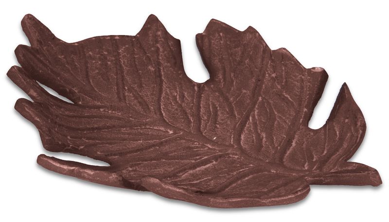 Blatt Herbstblatt Herbstschale Deko Schale in Blattform aus Metall in Rostbraun Tischdeko Herbst  
