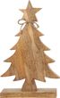 Weihnachtsbaum Tannenbaum auf Fuß mit Stern Braun Holz Weihnachten Deko 31cm 3