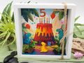 Geldgeschenk Kindergeburtstag Junge Dino Museum Freizeitpark Verpackung personalisiert NAME & ALTER  2
