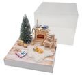 Geldgeschenk Verpackung Weihnachten Kamin Geschenk LED Lichterkette Gutschein Box 18 x 14 cm 1