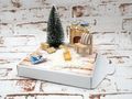 Geldgeschenk Verpackung Weihnachten Kamin Geschenk LED Lichterkette Gutschein Box 18 x 14 cm 2