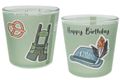 Windlicht Glas mit Banderole Mann Geburtstag Oktoberfest Bayrisch Grün Tischdeko Kerzenglas PERSONALISIERT 7,5cm H 1