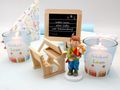 Tischdeko Einschulung Schulanfang Junge Blau Schule Deko Personalisiert SET 3