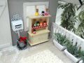 9-teiliges Miniatur-Wichtel-Küchenset mit Holzschrank, Gewürzgläsern und Marmelade 4