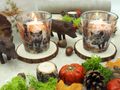 Verwandeln Sie Ihren Tisch in eine herbstlich-rustikale Waldszene – mit diesem Deko-Set im „Wildschwein & Natur“-Look 6