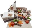 Wildschwein-Deko-Set für Herbst & Jagdessen Tischläufer, Wildschwein-Figuren, Servietten, Windlichtern & Streudeko 1