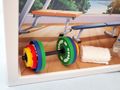 Geldgeschenk Fitness-Studio mit Mini-Langhantel, Handtuch & Wasserflasche - für Workout, Sportfans & Fitness-Gutscheine 4