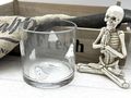 Windlicht aus Glas mit weißen Geistern – perfekte Herbst und Halloween-Deko 3