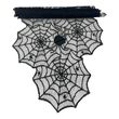 Tischläufer Schwarz Spinnennetz Halloween Herbst Tischdeko 185x43cm LxB 1