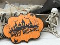 Halloween-Türschild, Halloween-Türhänger, Heimdekoration, Wanddekoration, Happy Halloween-Hängeschild  2