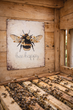 Bee Happy Vintage Deko Metallschild Bienen Motiv - Sommer, Garten, Ostern Geschenkidee Imker, Honigmacher, Naturbewusste 3