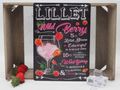 Deko Blechschild Wild Berry Lillet mit Cocktailrezept für Küche, Beach Bar, Pub, Lounge, Kneipe, Beach Hochzeit Bar oder Keller 3