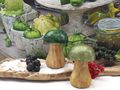 Holz-Pilz Aufsteller in Dunkelgrün & Oliv – Herbst- und Weihnachtsdeko 2