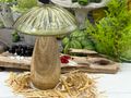 Deko Pilz Grün zum Hinstellen Figur - Aufsteller Holzdeko Dekofigur für Herbst und Weihnachten 6