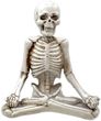 Skelett Deko Figur Yoga im Lotussitz Herbst Halloween Tischdeko 13cm Hoch 5