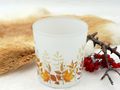 Weiße Windlicht-Teelichthalter im herbstlichen Design - Boho Stil Natur Herbst 4