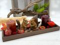 Gemütliches Herbst-Tablett mit Kerzen & Eichhörnchen – Tischdeko - Herbstdeko für dein Zuhause 6