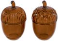 Aufbewahrungsglas Glasdose Eichel Braun Wald Herbst Tischdeko Deko 7cm H 1