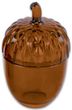 Aufbewahrungsglas Glasdose Eichel Braun Wald Herbst Tischdeko Deko 7cm H 6