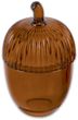 Aufbewahrungsglas Glasdose Eichel Braun Wald Herbst Tischdeko Deko 7cm H 3