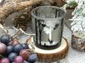 Teelichtglas Windlicht mit weihnachtlichen Motiven als Deko Winter Weihnachten  5