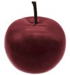Deko Apfel Bordeaux Rot Keramik Glänzend Tischdeko Herbstdeko Weihnachtsdeko Ø 10cm 11H 1