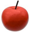 Deko Apfel Rot Keramik Glänzend Tischdeko Herbstdeko Weihnachtsdeko Ø 10cm 11H 1