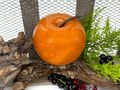 Keramik Apfel in Orange als Geschenkidee und Deko für Küche, Wohnzimmer, Esszimemr, Tischdeko 2