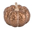 Kürbis Keramik Bronze Gold Herbst Tischdeko Erntedankfest Halloween Deko Ø 14cm 11cm H 1