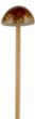 Pilz Stecker Deko Gartenstecker Steingut Waldpilz Blumenstecker Orange Braun Herbst Weihnachten Basteln 4