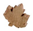 Ahornblatt Mangoholz Blatt Holz Deko Braun Herbst Tischdeko Fensterdeko 12,5cm H 1