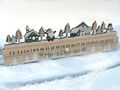 Aufsteller Adventsleiste mit Weihnachtslokomotiven - Adventskalender Aufsteller Weihnachten Kinderzimmer 3