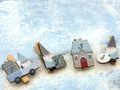Kleine Holz Klammer mit Wichtel ür Adventskalender zum Selbermachen  Weihnachtsdekoration  Wichtel-Zubehör  Geschenkverpackungen 3