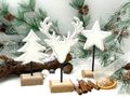 Deko Figur Aufsteller Skandi Tisch- und Fensterdeko  in Weiß -  wahlweise Stern, Tannenbaum oder Hirsch Moderne Tisch- und Fensterdeko  2