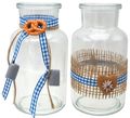 Vasen Oktoberfest Blau Tischdeko Wiesn Deko Party Hüttenabend Bayrisch 2 Stück 12,5cm H 1