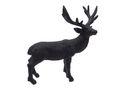 Hirsch Schwarz Deko Figur Polyresin Weihnachten 15cm Hoch 1