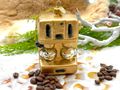Kaffeemaschine Christbaumschmuck aus Glas in Gold – Baumanhänger für Kaffeeliebhaber, Baristas & Genießer 4
