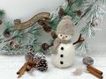  Deko Schneemann aus Filz - Ergänzung für eine Winter-Weihnachts-Dekoration sowie eine schöne Geschenkidee 7
